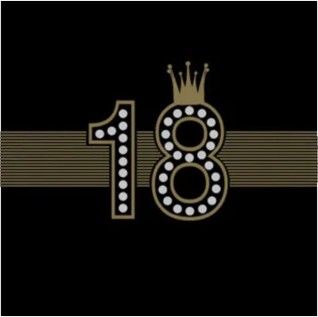 Papírový ubrousek Papírové ubrousky 18. narozeniny koruna 33x33cm 20 KS