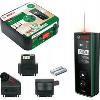 Měřící laser LASEROVÝ DÁLKOMĚR ZAMO 4 BOSCH + 3 ADAPTÉRY, dosah 25 metrů
