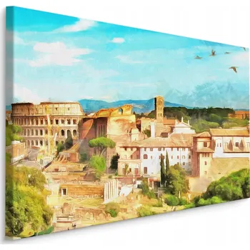 Obraz Obraz do kanceláře Panorama Říma MALBA 3D 70x50