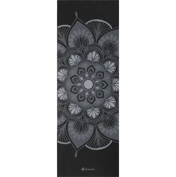 podložka na cvičení GAIAM Podložka na jógu GAIAM 4 mm 173cm ČERNÁ|ŠEDÁ
