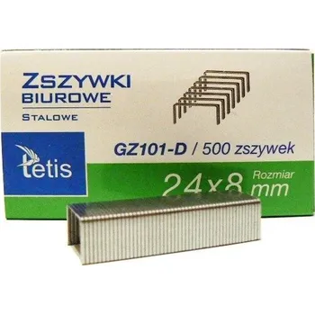 Spona do sešívačky Kancelářské SEŠÍVACÍ SVORKY do sešívačky 24/8 500 KUSŮ Tetis SOLIDNÍ a SPOLEHLIVÉ