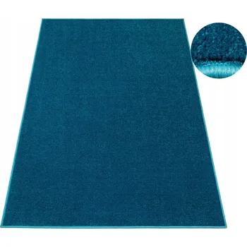 Koberec KOBEREC MÓDNÍ SILNÝ TYRKYSOVÝ NÁMOŘNICKÝ NA FILCU NA MÍRU CAROUSEL 100x150 cm