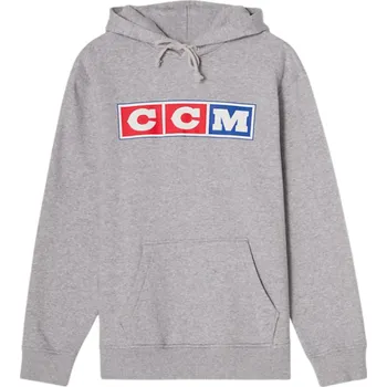 Pánská mikina Mikina CCM Heritage Hood YTH, Dětská, šedá, S CCM