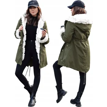 Dámský kabát DStreet dámská bunda parka s kapucí Ty4763 velikost L