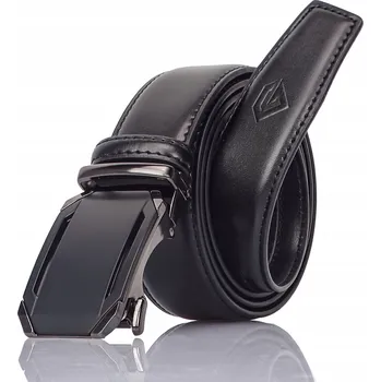 Opasek Pánský PÁSEK Gracio s automatickou sponou - Černý kožený opasek 130 cm - Ideální jako Dárek