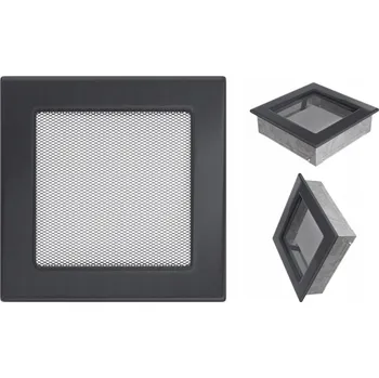 Větrací mřížka Mřížka výdechová lakovaná Kratki šedá