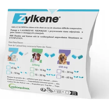 Vetoquinol Zylkene tablety pro psy a kočky 225mg 10 tablet