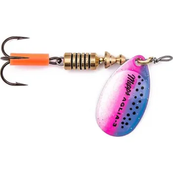 Umělá nástraha Rotační třpytka Mepps Aglia Micropigments Vel.2 4,5g Rainbo Trout