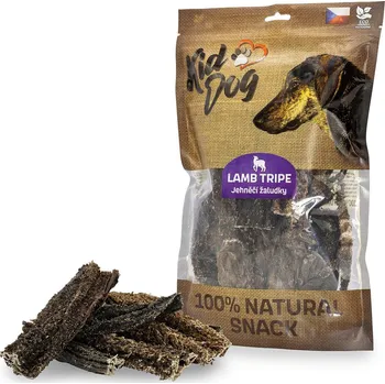 Pamlsek pro psa KIDDOG 100% Natural Snack, jehněčí žaludek, 12 cm / 300 g
