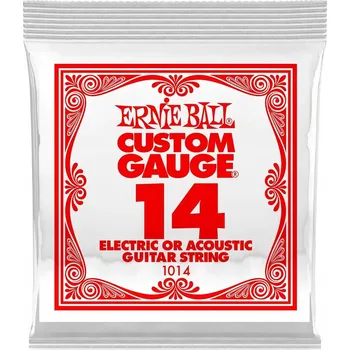 Struna pro kytaru a smyčcový nástroj Jednotlivá struna Ernie Ball Slinky 014 pro elektrickou / akustickou kytaru