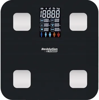 Osobní váha Osobní váha Revolution POWER PR-FL565 ČERNÁ APLIKACE V POLŠTINĚ