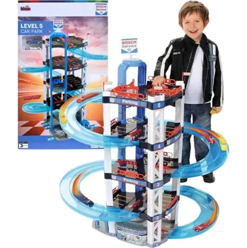 autíčko Theo Klein 2813 Parkoviště Bosch Car Service Garáž 5 úrovní, sada