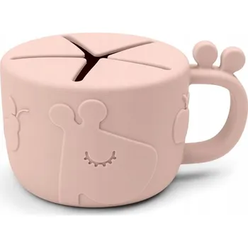 dětská jídelní sada Hrnek nevyrážek Done by Deer 1929431 Raffi Powder Pink 160 ml