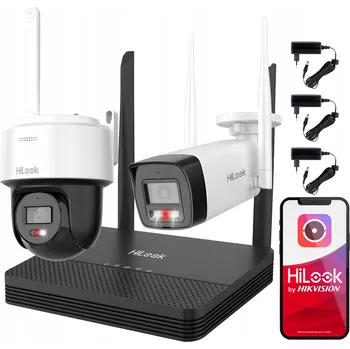 IP kamera WiFi Monitorovací Set 4MPx EasyLink HiLook od Hikvision s Otočnou Kamerou