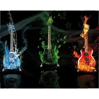 Plakát Sablio Plakát Kytary - 90x60 cm