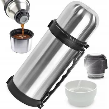 Termoska Termoska ocelová cestovní přenosná 0,3L s dávkovačem ergonomická