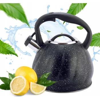 Konvice na čaj Tradiční ocelová Konvice Kamille 3 l černá