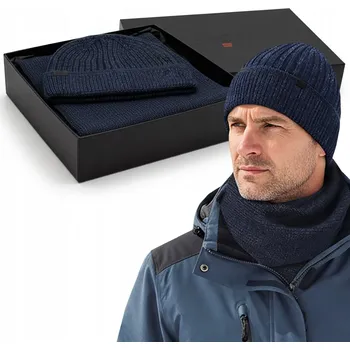 Čepice Pako Jeans sada čepice a nákrčník (rolák) univerzální velikost modrá