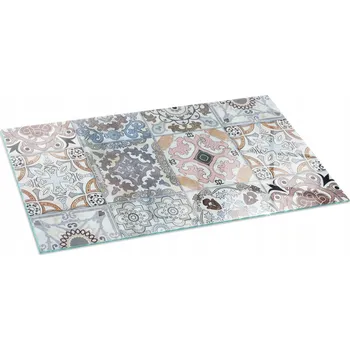 Obraz Skleněná žáruvzdorná deska pod kamna s mozaikovým vzorem, 100x50 cm