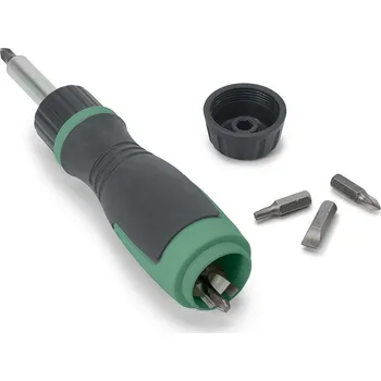 Šroubovák 707361 - Tchibo - Magnetický ráčnový šroubovák - barva: zelená