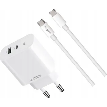 Rychlá síťová nabíječka 20W s kabelem, 2 vstupy pro iPhone 16 Pro