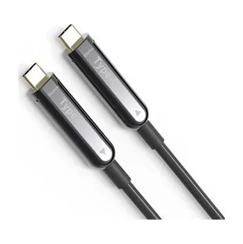 Video kabel PremiumCord USB-C optický fiber video AOC kabel rozlišení 4K@60Hz 1080p délka:30m