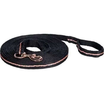 Vybavení pro koně Lonž HKM Rosegold Glamour black/rose-gold