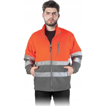 Pánská móda Mikina fleecová s odrazkami POLSTRIP PS vel. M