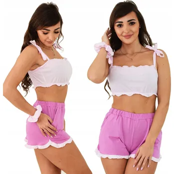 Dámské noční prádlo Born2rest dámské pyžamo bavlna růžové, velikost XS