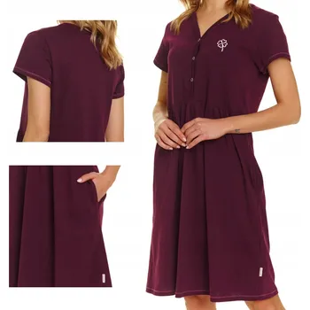 Dámské noční prádlo Doctor Nap košile noční dámská TCB.5336 krátký rukáv před kolena velikost XXL