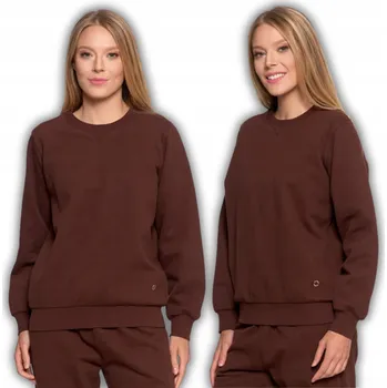 Dámská mikina Dámská mikina MORAJ MIKINA BEZ KAPUCE , hnědá, pohodlná, stylová, velikost L