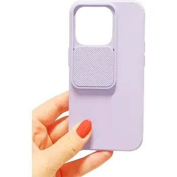 Pouzdro na mobilní telefon Pouzdro Camshield Soft iPhone 14 Pro Světle fialové