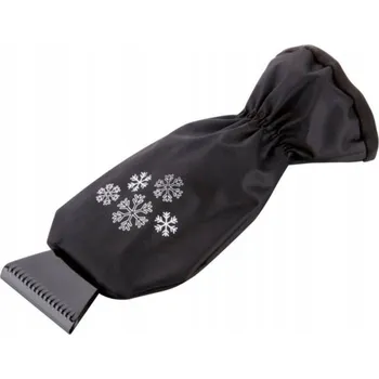 Autoškrabka Škrabka na okna s rukavicí WURTH - teplá fleecová, chrání ruce v zimě