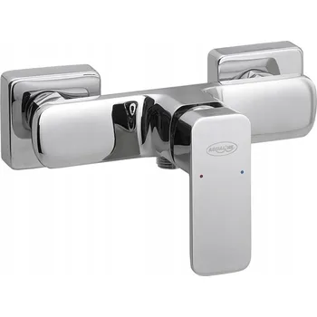 Vodovodní baterie Sprchová baterie páková nástěnná Aqualine Factor stříbrná