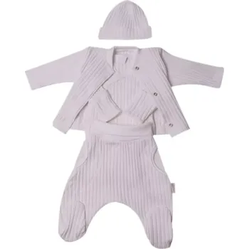 Kojenecká souprava MKcool Souprava kojenecká 4-dílná RIB bílá