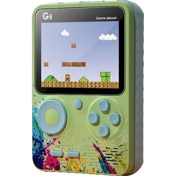 Herní konzole PŘENOSNÁ HERNÍ KONZOLE G5 + JOYSTICK 500 HER ZELENÁ
