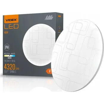 Kulatý Stropní Svítidlo Videx 48 x 7 cm bílá