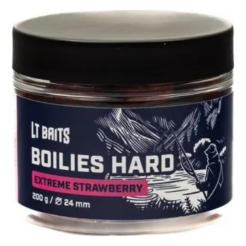 Boilies Boilies LT Baits Hard Extreme Strawberry 200g 24mm