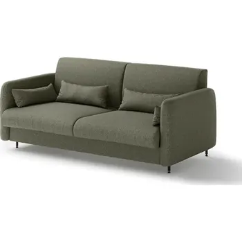 Pohovka Pohovka 140 do sklápěcí postele BC-01, šedá látka - Lenart Tk. zelená / Kašmír 164x74 cm