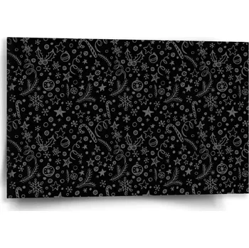 Obraz Sablio Obraz Vánoce na černé - 60x40 cm