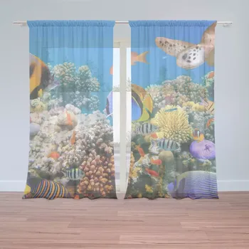 Záclona Sablio Záclony Korálový útes: 2ks 150x250cm