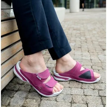 Dámská zdravotní obuv MEDISTYLE zdravotní dámská pantofel LUCY - halux FIALOVÁ Rozměr: 38