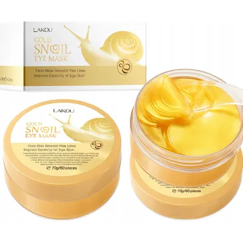 Péče o oční okolí Šnečí oční maska - Hydrogelové náplasti pod oči se šnečím slizem proti kruhům pod očima