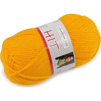 Příze Pletací příze Hit 50 g žlutá 1 ks