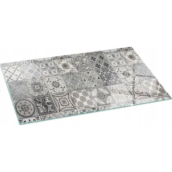 Obraz Tvrzené sklo s potiskem - Dekorativní vzor dlaždic, 100x50 cm