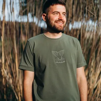 Rybářské oblečení Šijeme srdcem Tričko Velký štikoun - UPLAVALÁÁ - S