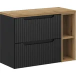 Comad Koupelnová skříňka pod deskové umyvadlo SET-NOB B Oak 80 černá/dub coast evoke