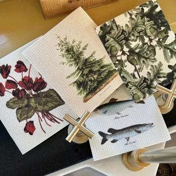 Houbička Přírodní, eko mycí hadříky / houbičky na nádobí Zvířátka