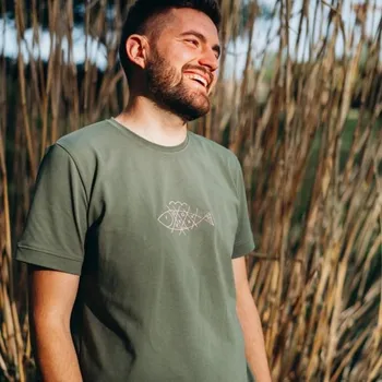 Rybářské oblečení Šijeme srdcem Tričko Velký štikoun - Piškvorky - XL