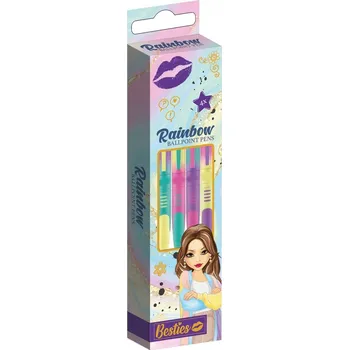 4 kuličkové pera (černý inkoust) v prodejním balení CDU GRAFIX